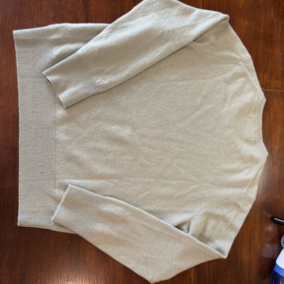 NAADAM  100% CASHMERE SWEATER SAGE GREEN SMALL WOMANS  CREWNECK SOFT COZY - Picture 1 of 10
